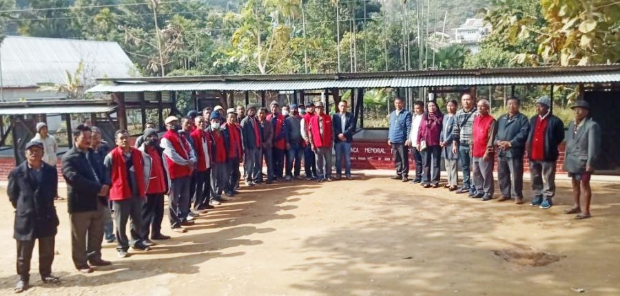Attendees during the dedication of a meat centre in Aboi Town on January 22. (DIPR Photo)